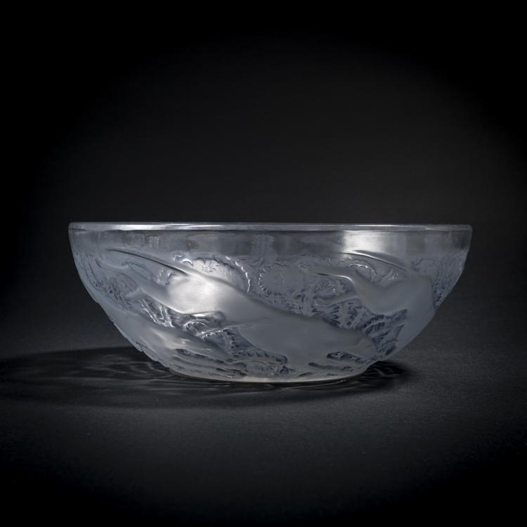Bild 1 zu Objekt, 'Chiens N&deg; 1' bowl, 1921, Ren&eacute; Lalique, Lalique, Ren&eacute;, Combs-la-Ville/Wingen-sur-Moder, 168A 170