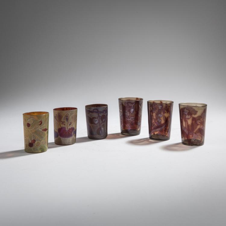 Hauptbild zu Objekt, Sechs Becher, um 1900, Am&eacute;d&eacute;e de Caranza, Caranza, Am&eacute;dee de, Paris, 168A 18