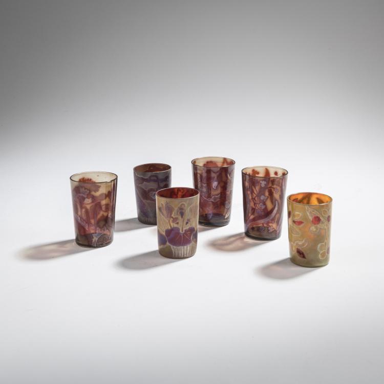 Bild 1 zu Objekt, Sechs Becher, um 1900, Am&eacute;d&eacute;e de Caranza, Caranza, Am&eacute;dee de, Paris, 168A 18