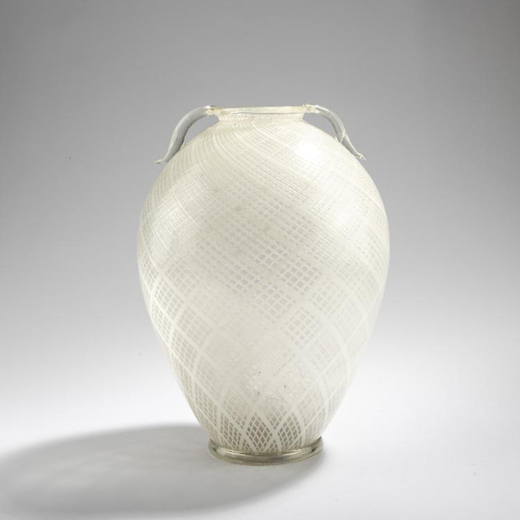 Hauptbild zu Objekt, Vase 'Filigrana doppia', um 1940, Dino Martens, Toso, Aureliano, Murano, 173C 719