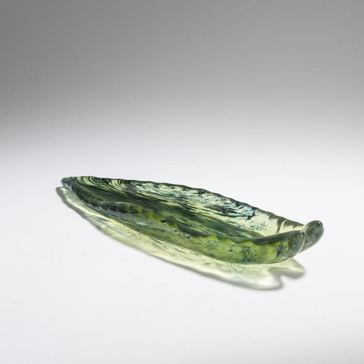 Hauptbild zu Objekt, Quill bowl 'Feuille', c. 1889, Emile Gall&eacute;, Gall&eacute;, Nancy, 168A 108