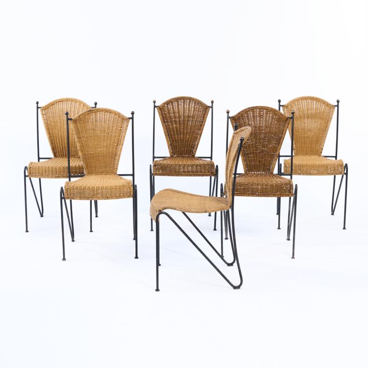 Bild 3 zu Objekt, Six chairs, 1960s, Frederick Weinberg, USA, 169C 666