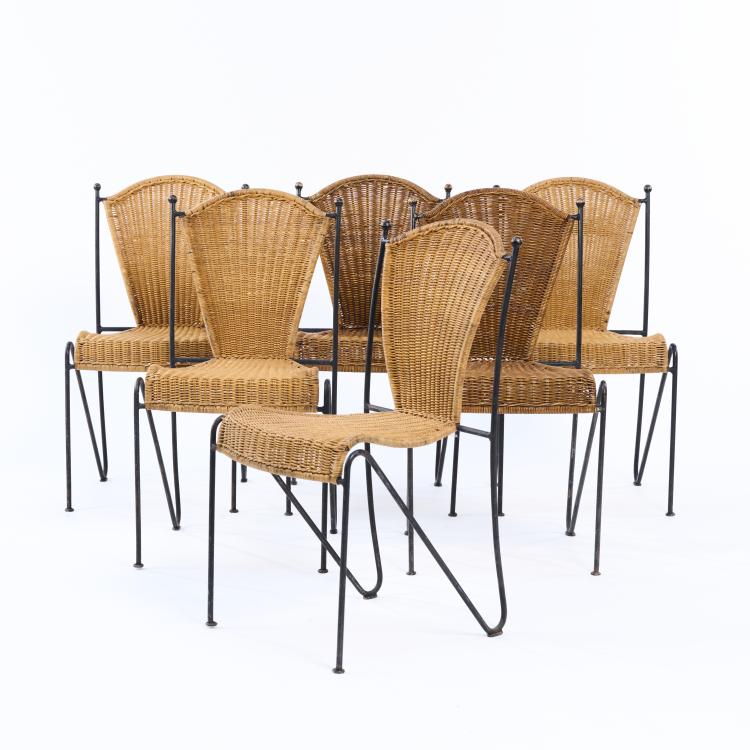 Bild 5 zu Objekt, Six chairs, 1960s, Frederick Weinberg, USA, 169C 666