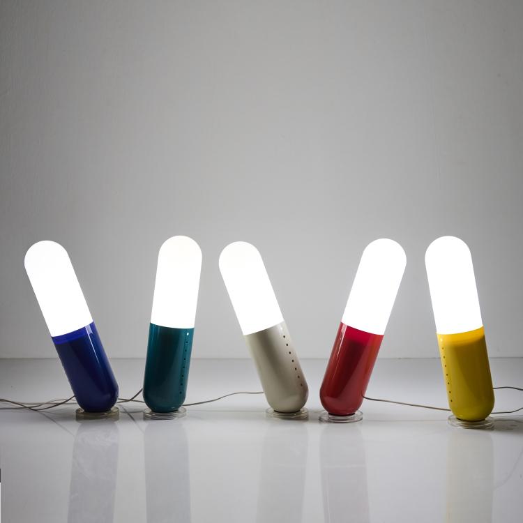 Bild 12 zu Objekt, Five 'Pillola' floor lamps, 1968, Cesare Casati,Carlo Emanuele Ponzio, Nai Ponteur, Bergamo, 169B 261