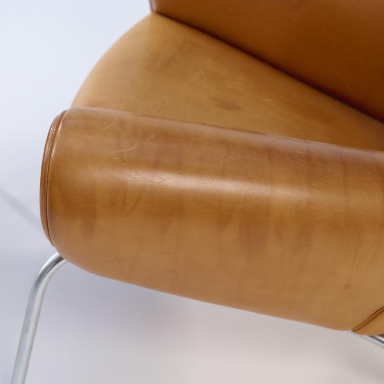 Bild 9 zu Objekt, Armlehnsessel 'Ox chair' mit Ottoman, 1960, Hans J. Wegner, J&oslash;rgensen, Erik, M&oslash;belfabik A/S, Svendborg, 169A 159