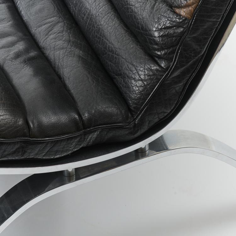 Bild 2 zu Objekt, 'Ari' lounge chair with ottoman, 1966, Arne Norell, Norell M&ouml;bler, Aneby, 169A 164