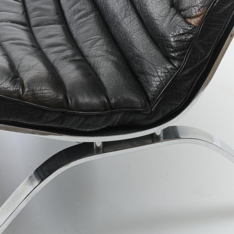 Bild 10 zu Objekt, 'Ari' lounge chair with ottoman, 1966, Arne Norell, Norell M&ouml;bler, Aneby, 169A 164