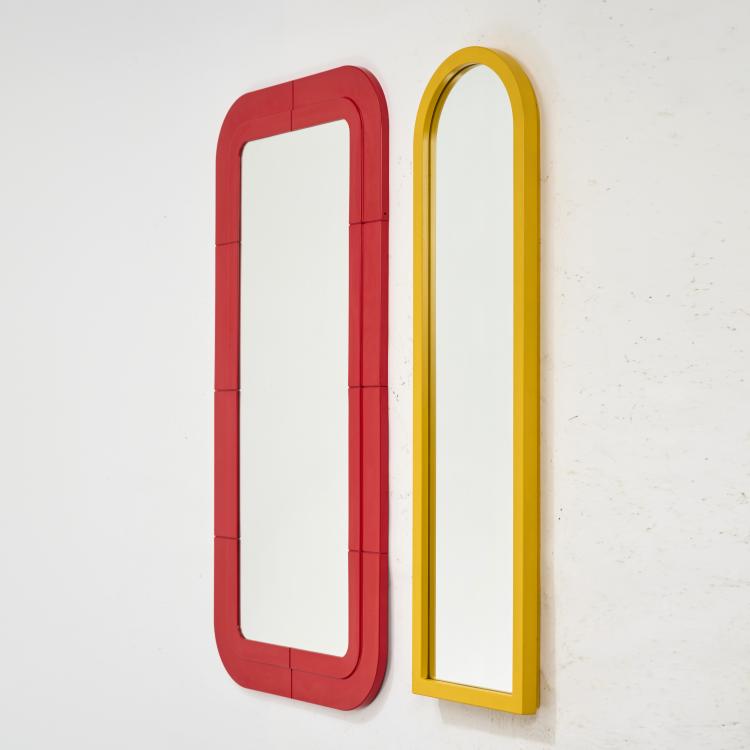 Hauptbild zu Objekt, Zwei Wandspiegel, 1970er Jahre, Anna Castelli Ferrieri, Kartell, Noviglio, 169B 297