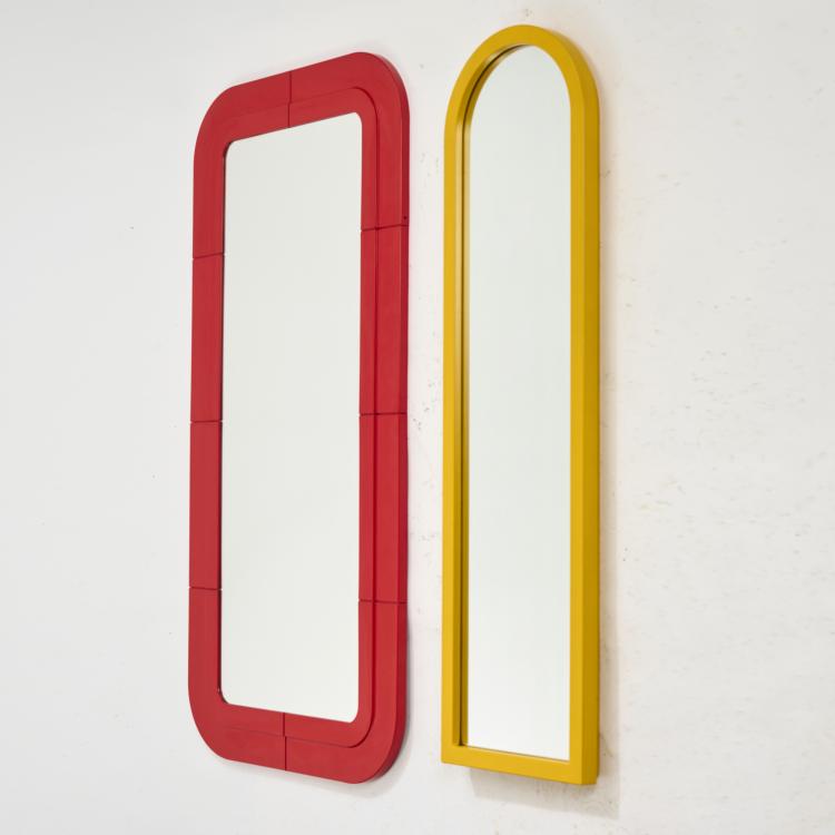 Bild 1 zu Objekt, Zwei Wandspiegel, 1970er Jahre, Anna Castelli Ferrieri, Kartell, Noviglio, 169B 297