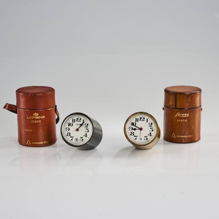 Bild 1 zu Objekt, Zwei Tischuhren 'Static', 1959, Richard Sapper, Lorenz, Mailand, 169B 219