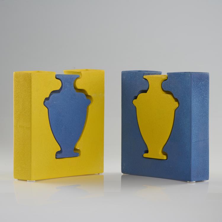 Bild 2 zu Objekt, Zwei Vasenobjekte 'E-Vaso', 1980er Jahre, Paola Palma,Claudio Vannicola, Bitossi, Montelupo, 169B 391