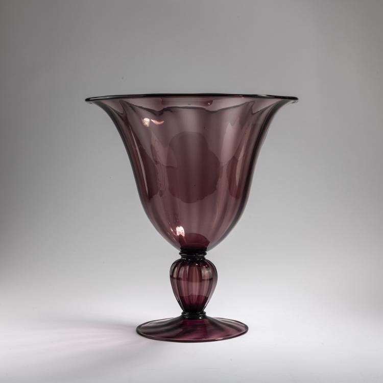 Hauptbild zu Objekt, Tall goblet, c. 1925, Murano, 170C 500