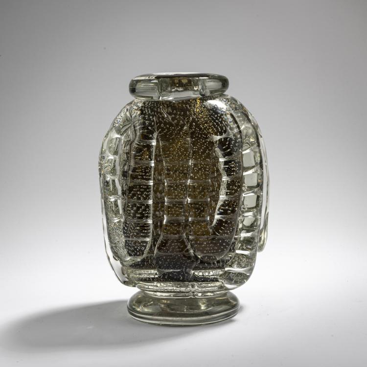 Bild 2 zu Objekt, 'A bullicante grigio oro' vase, 1937, Flavio Poli, Seguso Vetri d'Arte, Murano, 170C 637