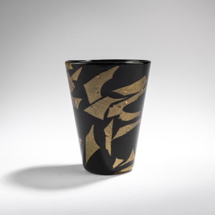 Bild 1 zu Objekt, 'Nero d'oro' vase, 1951, Archimede Seguso, Seguso, Archimede, Murano, 170C 655