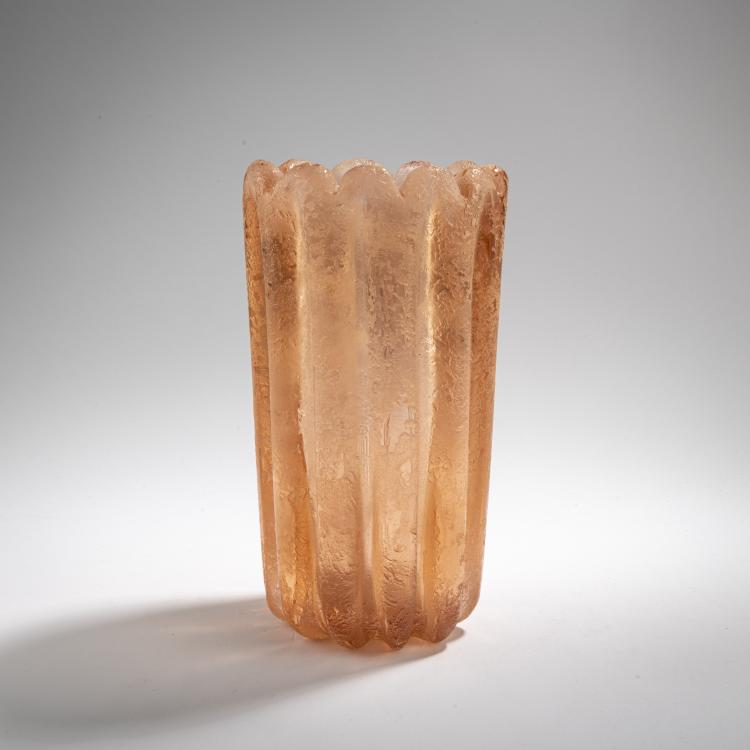 Bild 1 zu Objekt, 'Corroso' vase, c. 1950, Flavio Poli, Seguso Vetri d'Arte, Murano, 170C 645