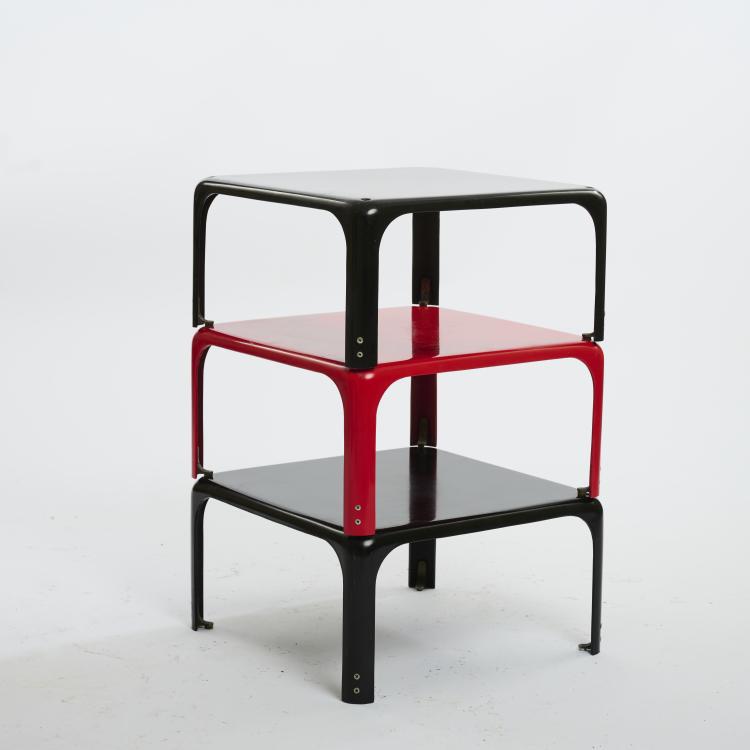 Bild 1 zu Objekt, Drei Stapeltischchen 'Demetrio 45'/'Elena', 1966, Vico Magistretti, Artemide, Mailand, 169B 242