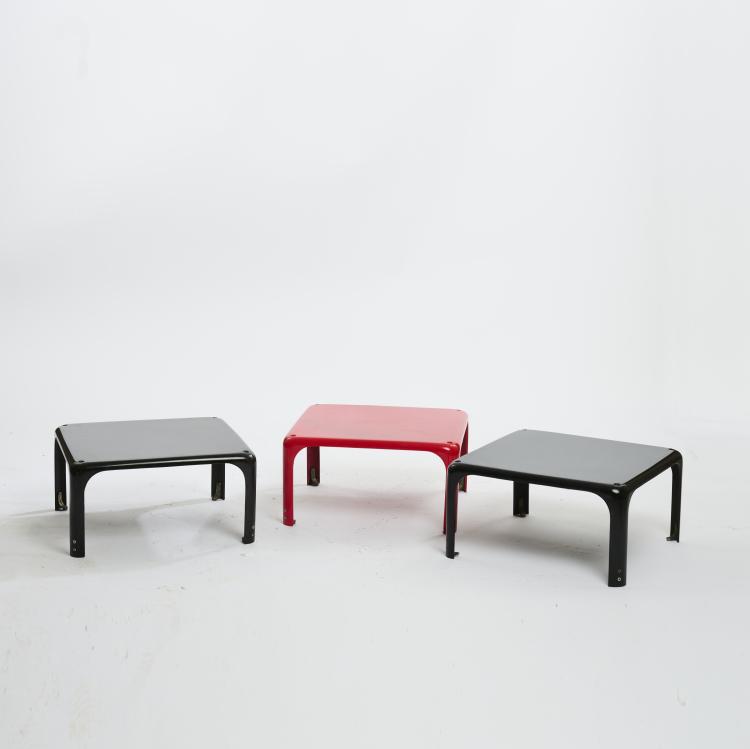 Bild 2 zu Objekt, Drei Stapeltischchen 'Demetrio 45'/'Elena', 1966, Vico Magistretti, Artemide, Mailand, 169B 242