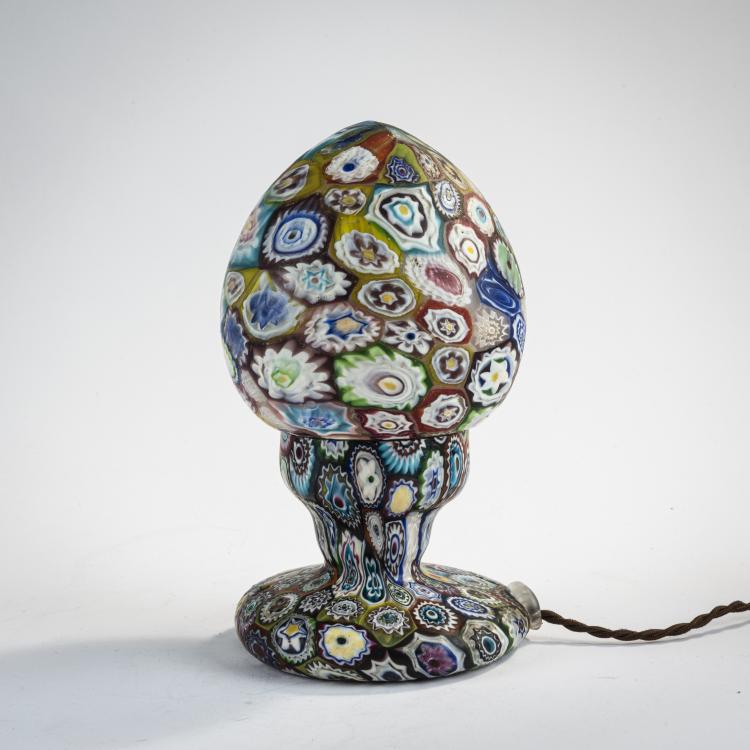 Hauptbild zu Objekt, 'Murrine' table light, c. 1905, Toso, Fratelli, Murano, 170C 507