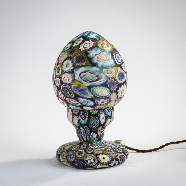 Bild 1 zu Objekt, 'Murrine' table light, c. 1905, Toso, Fratelli, Murano, 170C 507