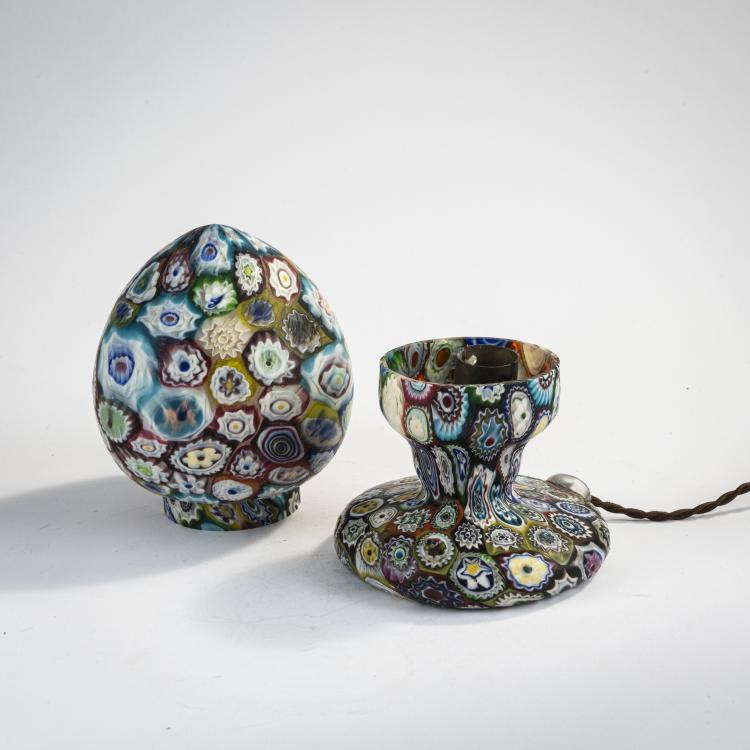 Bild 3 zu Objekt, 'Murrine' table light, c. 1905, Toso, Fratelli, Murano, 170C 507