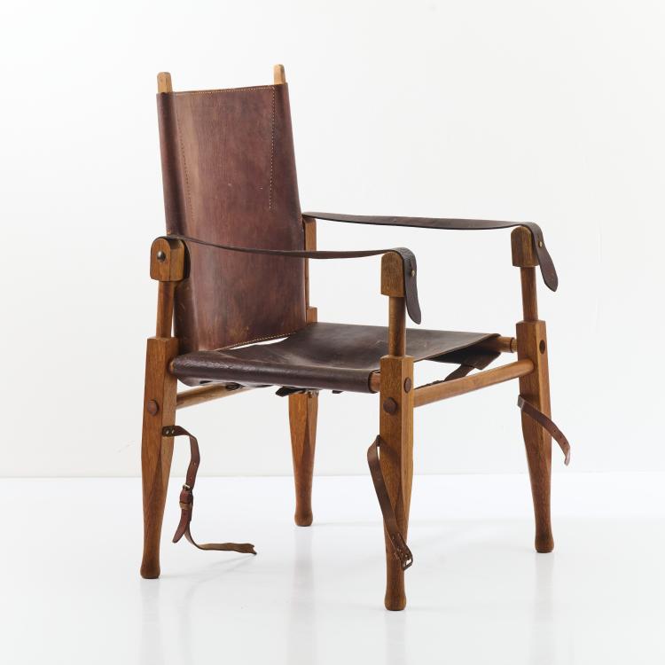 Hauptbild zu Objekt, Safari chair, c. 1928, Wilhelm Kienzle, Wohnbedarf, Z&uuml;rich, 169C 436