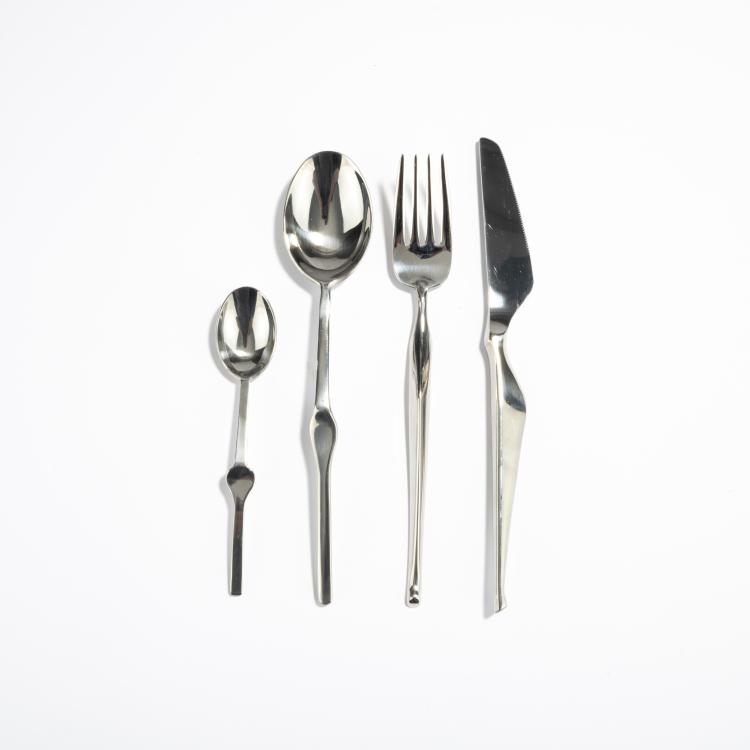 Hauptbild zu Objekt, 24-piece 'Ergonomica' cutlery, c. 1990, Angelo Mangiarotti, Mepra, Lumezzane, 169C 523