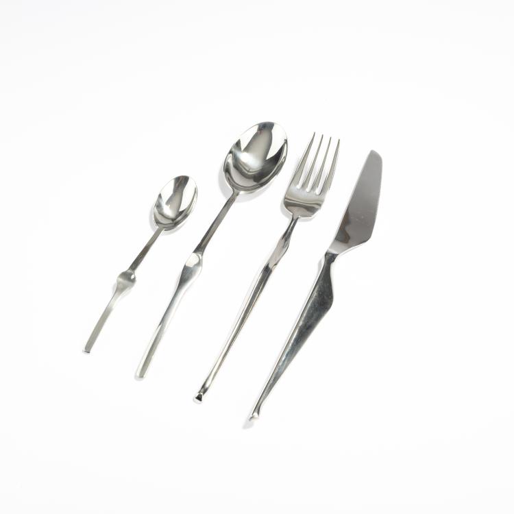Bild 1 zu Objekt, 24-piece 'Ergonomica' cutlery, c. 1990, Angelo Mangiarotti, Mepra, Lumezzane, 169C 523
