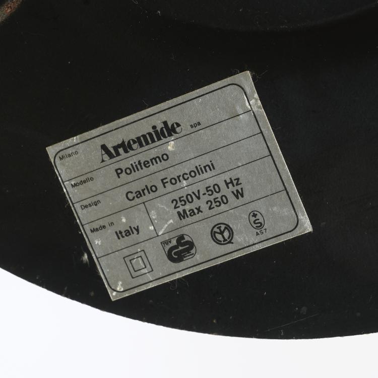 Bild 5 zu Objekt, 'Polifemo' floor lamp, 1983, Carlo Forcolini, Artemide, Mailand, 169B 368