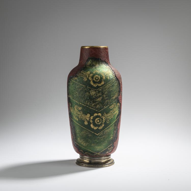 Hauptbild zu Objekt, Vase f&uuml;r die Weltausstellung in Chicago 1893, Daum Fr&egrave;res, Nancy, 168A 31
