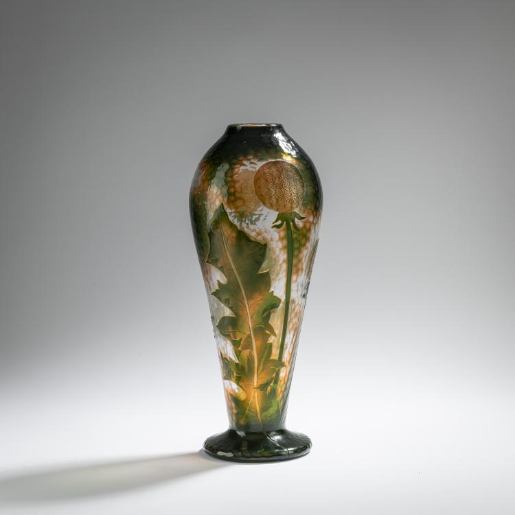 Hauptbild zu Objekt, Vase 'Pissenlit' - 'Chandelle', 1898-1900, Daum Fr&egrave;res, Nancy, 168A 37