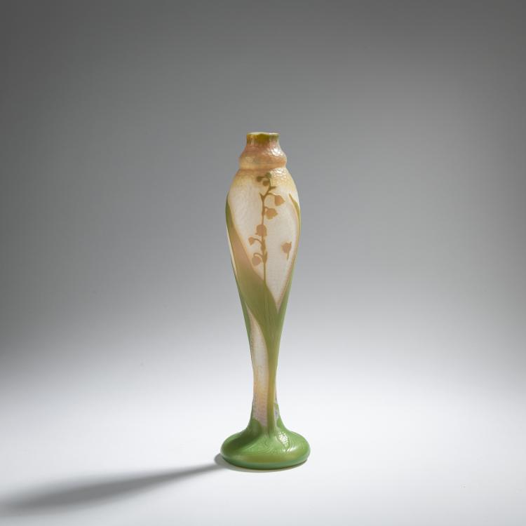 Hauptbild zu Objekt, Vase 'Muguet', c. 1900, Daum Fr&egrave;res, Nancy, 168A 48