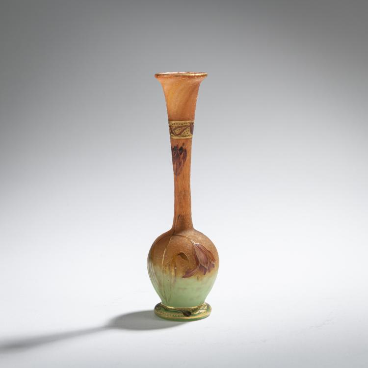 Hauptbild zu Objekt, Miniature vase 'Tulipes', 1901, Henri Berg&eacute;, Daum Fr&egrave;res, Nancy, 168A 50