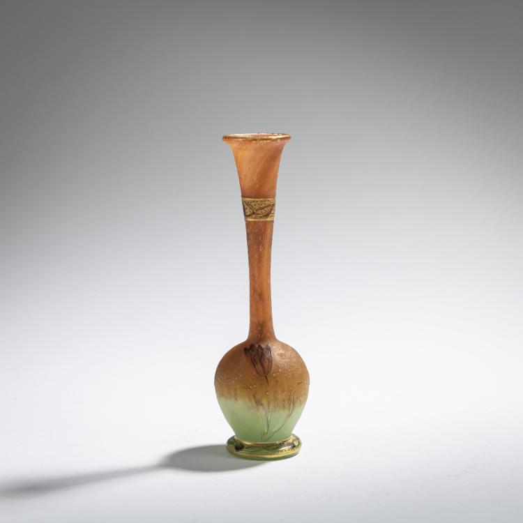 Bild 1 zu Objekt, Miniature vase 'Tulipes', 1901, Henri Berg&eacute;, Daum Fr&egrave;res, Nancy, 168A 50