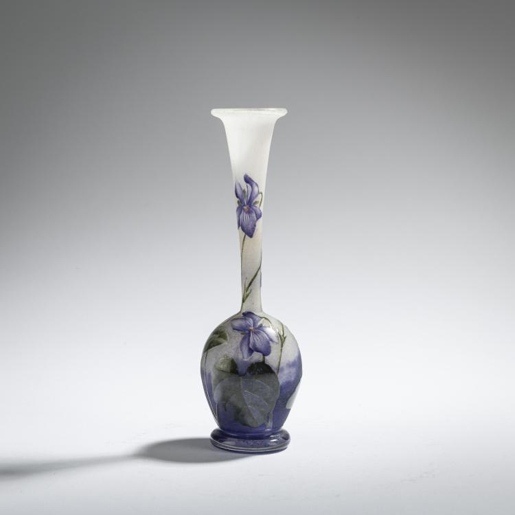 Hauptbild zu Objekt, Vase 'Violettes', c. 1910, Daum Fr&egrave;res, Nancy, 168A 68