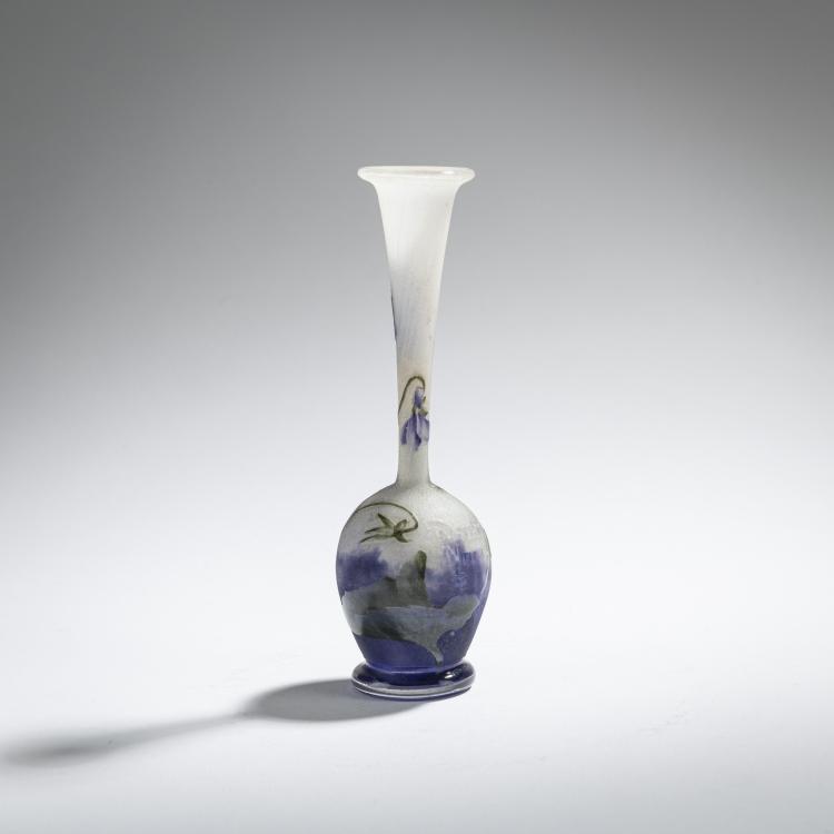 Bild 1 zu Objekt, Vase 'Violettes', c. 1910, Daum Fr&egrave;res, Nancy, 168A 68