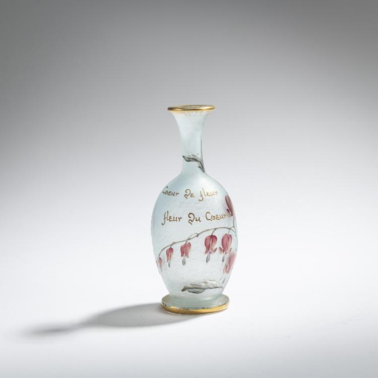Hauptbild zu Objekt, Miniature vase 'Coeur de Jeanette', c. 1910, Daum Fr&egrave;res, Nancy, 168A 69