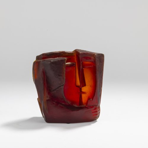 'The Kiss' glass object, 1958-60