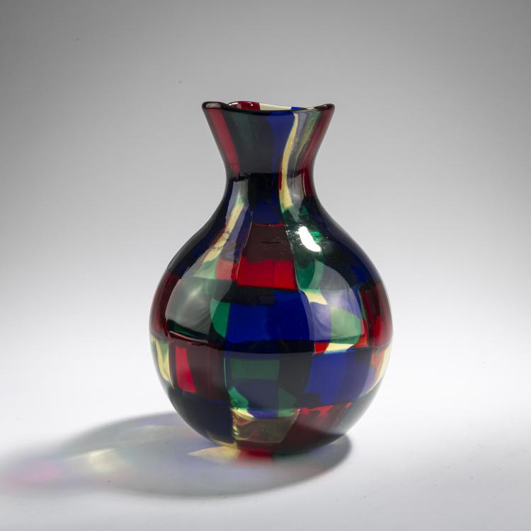 Bild 1 zu Objekt, 'Pezzato' vase, c. 1951, Fulvio Bianconi, Venini & C., Murano, 170C 602