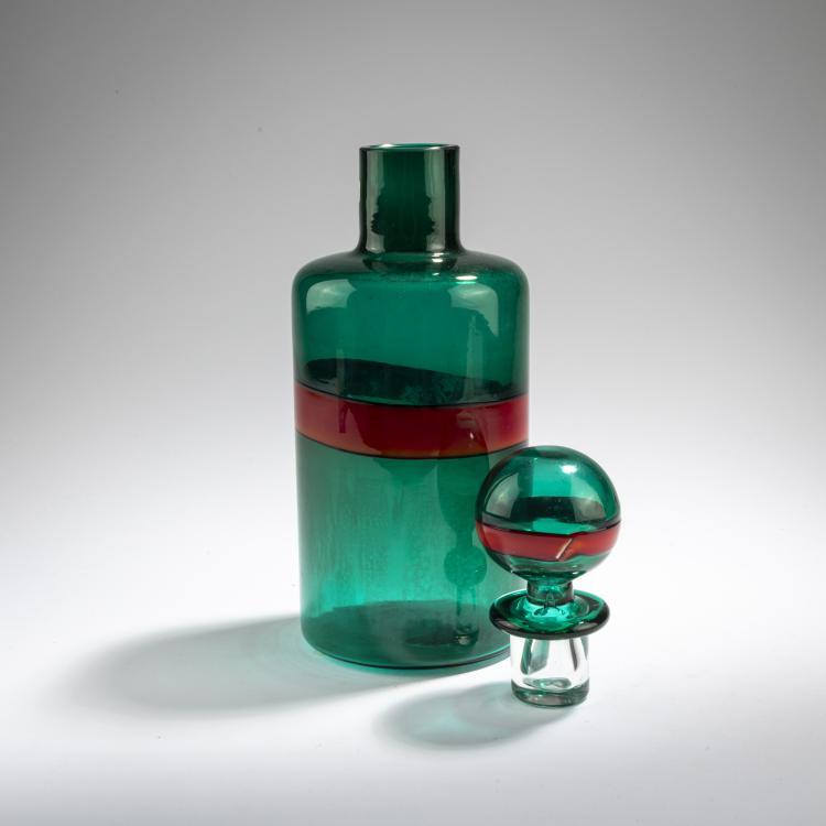 Bild 2 zu Objekt, 'A fasce' bottle with stopper, c. 1950, Fulvio Bianconi, Venini & C., Murano, 170C 548