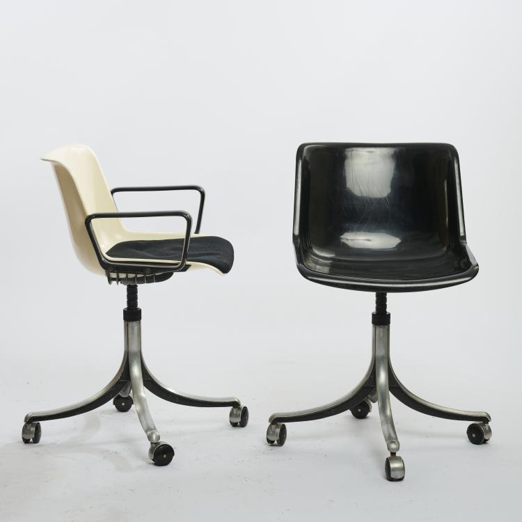 Bild 12 zu Objekt, Vier Arbeitsst&uuml;hle 'Modus', 1972, Tecno, Mailand, 169B 317