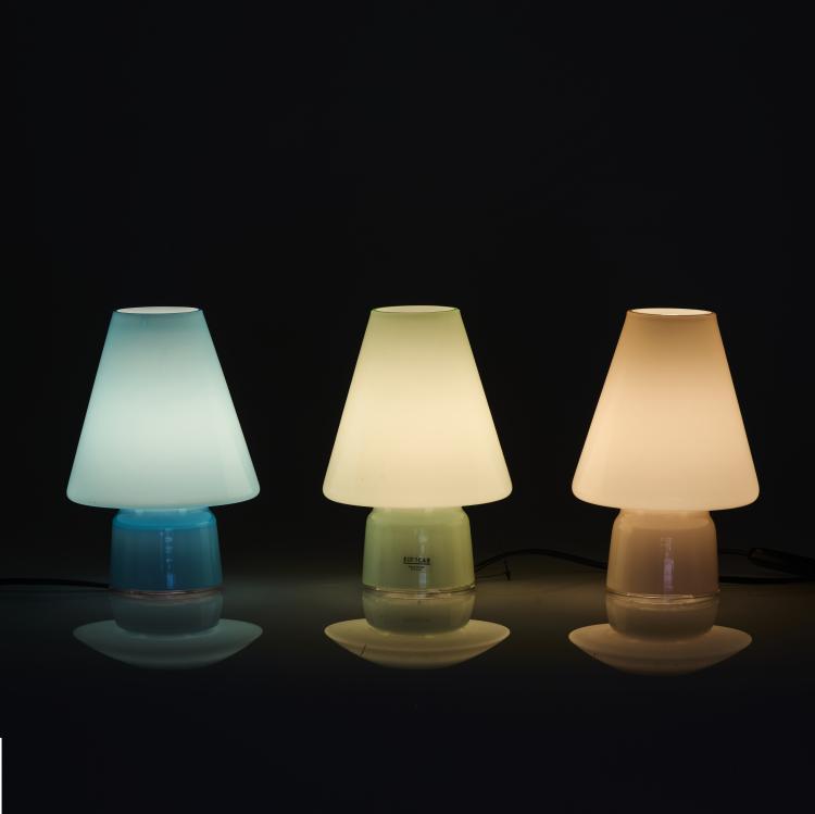 Bild 1 zu Objekt, Drei Tischleuchten 'Bibi', 1993, Alessandro Mendini, Sidecar / Artemide, Mailand, 169B 397