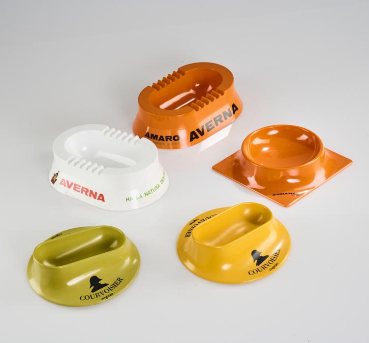 Hauptbild zu Objekt, Zwei Aschenbecher und drei Schalen, 1970er Jahre, Sergio Asti, R2S, Mailand/ Mebel, Monza, 169B 296