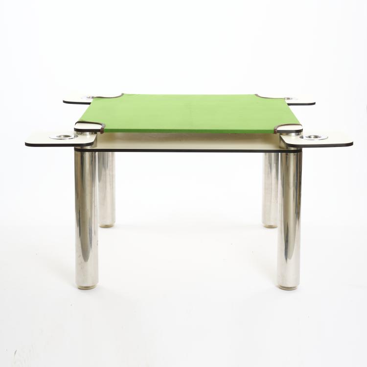 Hauptbild zu Objekt, 'Poker table', 1967, Joe Colombo, Zanotta, Nova Milanese, 169B 263