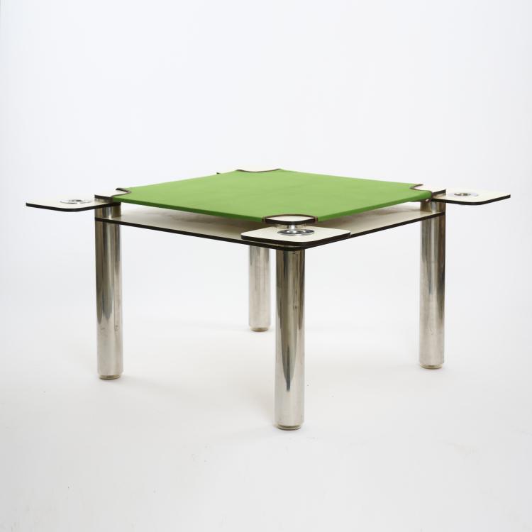 Bild 1 zu Objekt, 'Poker table', 1967, Joe Colombo, Zanotta, Nova Milanese, 169B 263