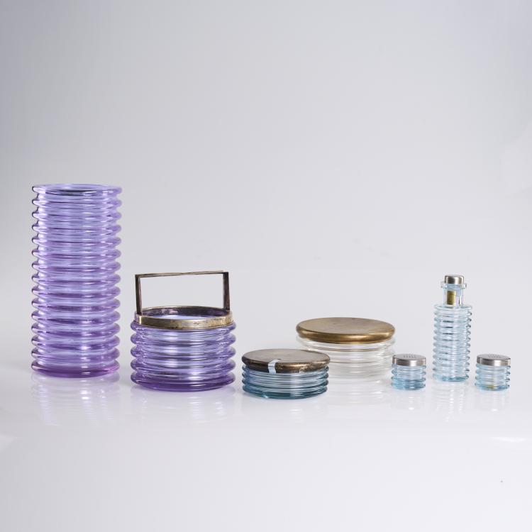 Hauptbild zu Objekt, Seven glass objects from the 'Onda' series, 1970, Sergio Asti, di Cambio, Arnolfo, Colle Val d'Elsa, Siena, 169B 285