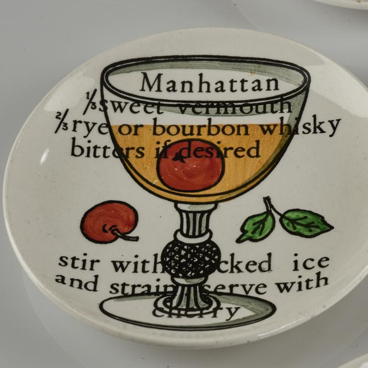 Bild 2 zu Objekt, Acht Untersetzer 'Cocktails', 1950er Jahre, Piero Fornasetti, Fornasetti, Mailand, 169B 205