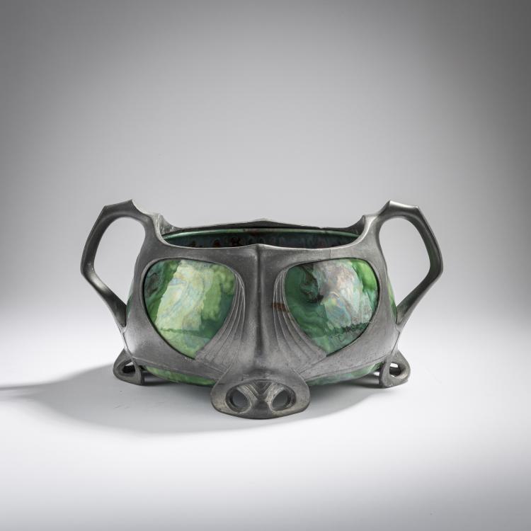 Bild 3 zu Objekt, Blumenschale, 1901/02, Scherf, Walter, N&uuml;rnberg; Zsolnay, P&eacute;cs, 168B 402