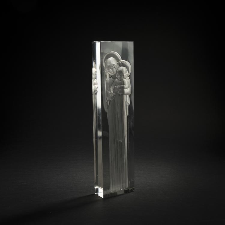 Bild 3 zu Objekt, Figure (Sujet religieux) 'Vierge &agrave; l'enfant', 1934, Ren&eacute; Lalique, Lalique, Wingen-sur-Moder, 168A 197