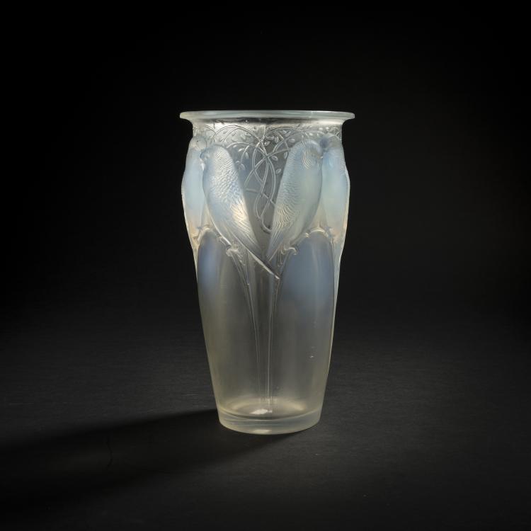 Hauptbild zu Objekt, Vase 'Huit Perruches' oder 'Ceylan', 1924, Ren&eacute; Lalique, Lalique, Wingen-sur-Moder, 168A 175
