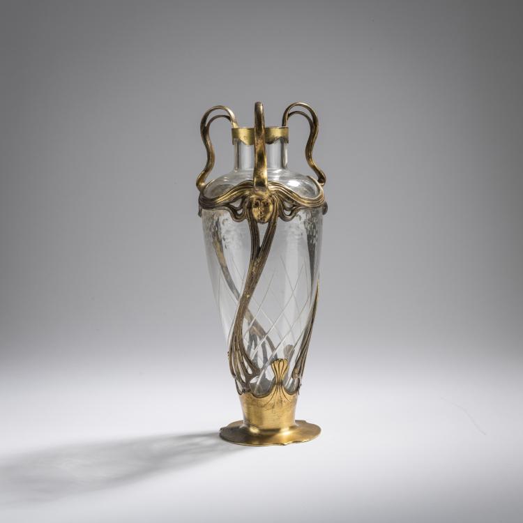 Hauptbild zu Objekt, Vase 'Girls' Heads', c. 1904, Orivit-Metallwarenfabrik, K&ouml;ln, 168B 395